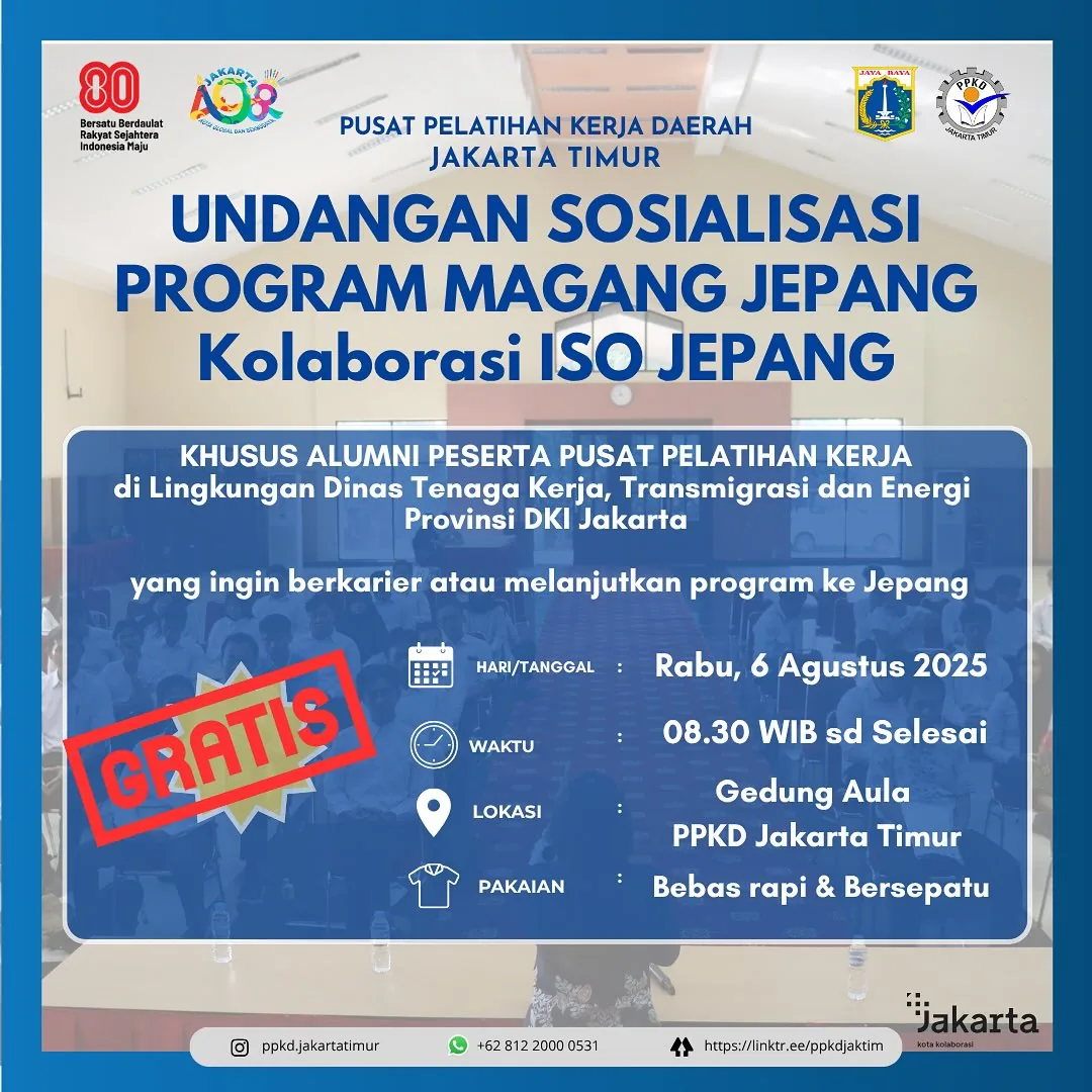 UNDANGAN SOSIALISASI PROGRAM MAGANG JEPANG – PPKD KABUPATEN ACEH TENGGARA